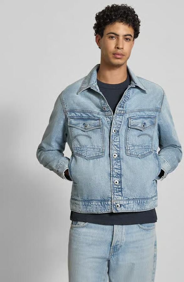 G-Star Raw Jeansjack met knoopsluiting en borstzakken Model 'Dakota' - Foto 10
