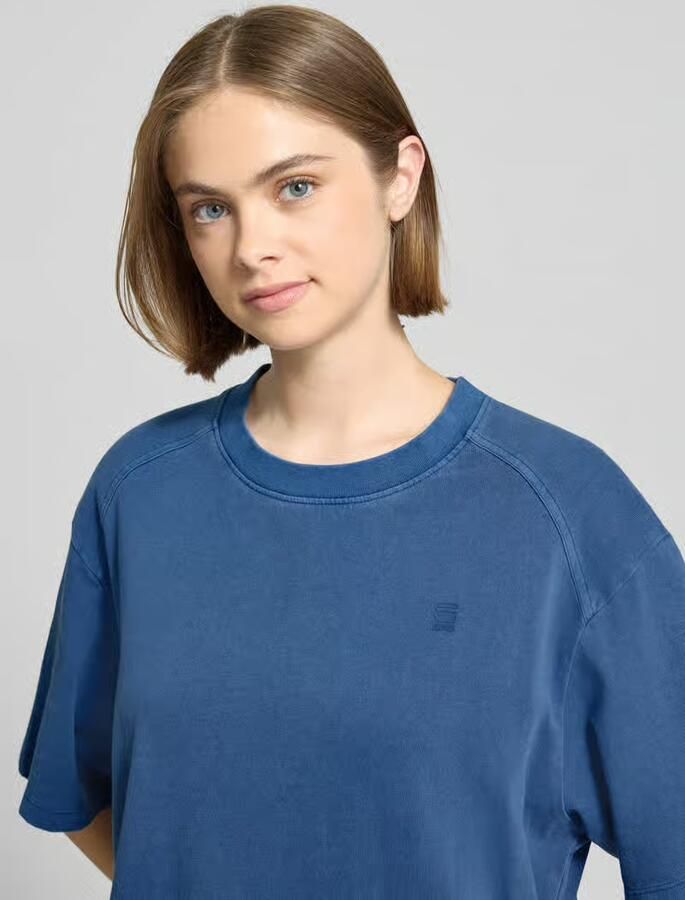 G-Star RAW Overdyed Saddle Sleeve Loose T-Shirt Jurk Midden blauw Dames - Foto 9