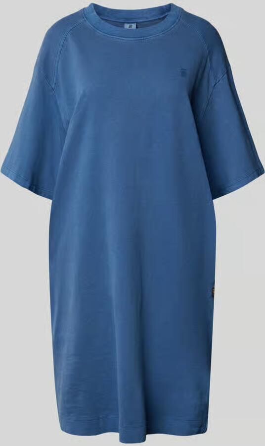 G-Star RAW Overdyed Saddle Sleeve Loose T-Shirt Jurk Midden blauw Dames - Foto 8