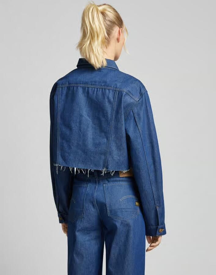 G-Star RAW Relaxed Cropped Cutoff Jack Donkerblauw Dames