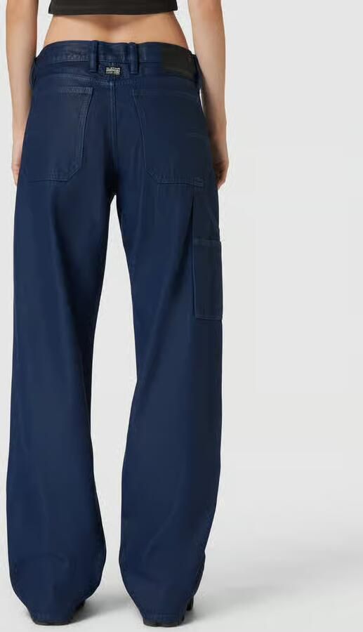 G-Star RAW Judee Carpenter Low Waist Loose Jeans Donkerblauw Dames