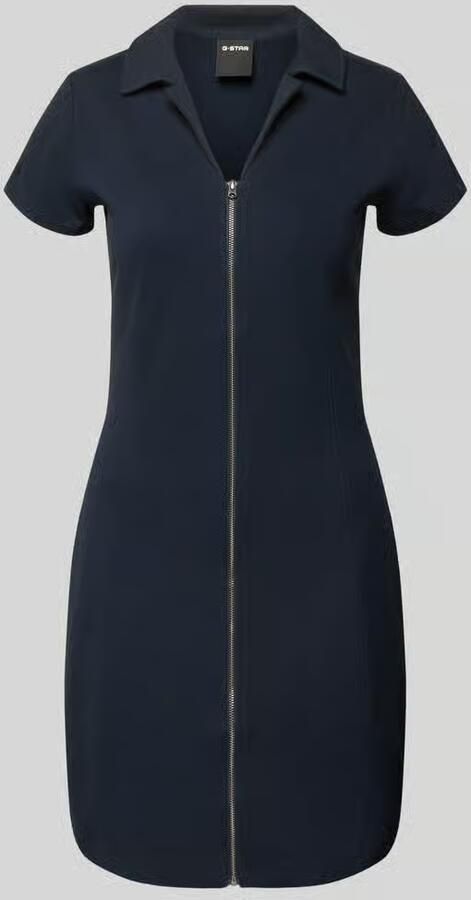 G-Star RAW Soft Sculpt Fit Flare Jurk Donkerblauw Dames - Foto 10