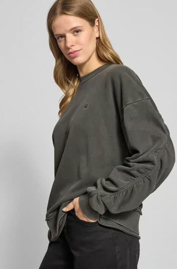 G-Star Raw Oversized sweatshirt met ribboorden - Foto 2