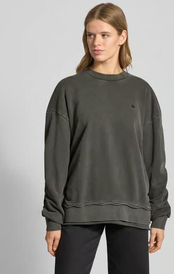 G-Star Raw Oversized sweatshirt met ribboorden - Foto 7