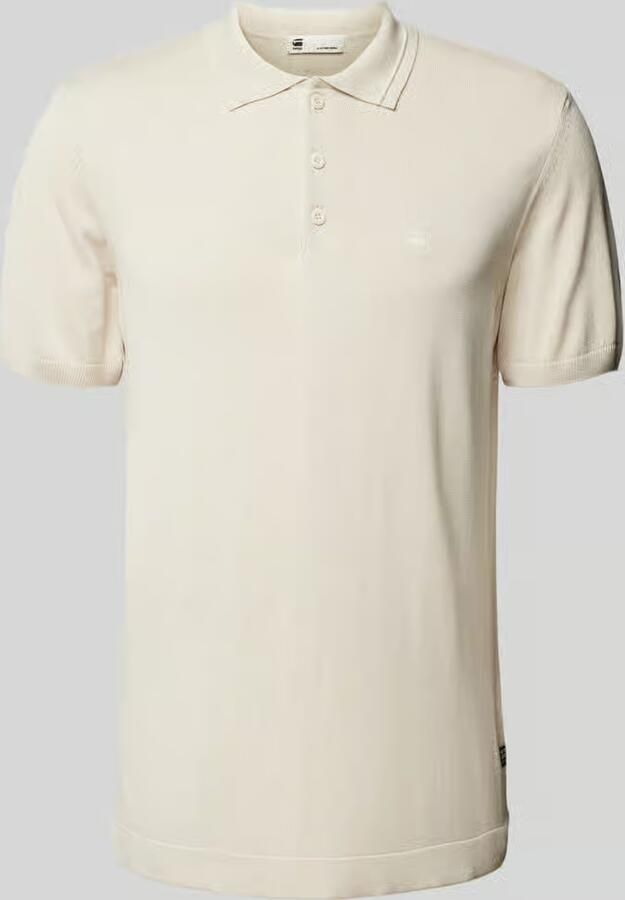 G-Star Raw Poloshirt van pure viscose met logostitching - Foto 2