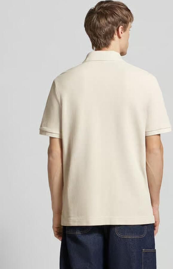 G-Star Raw Poloshirt van viscose met labeldetail