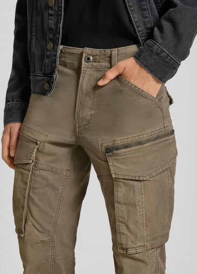 G-Star Raw Regular fit broek met cargozakken model 'Rovic zip 3d' - Foto 4