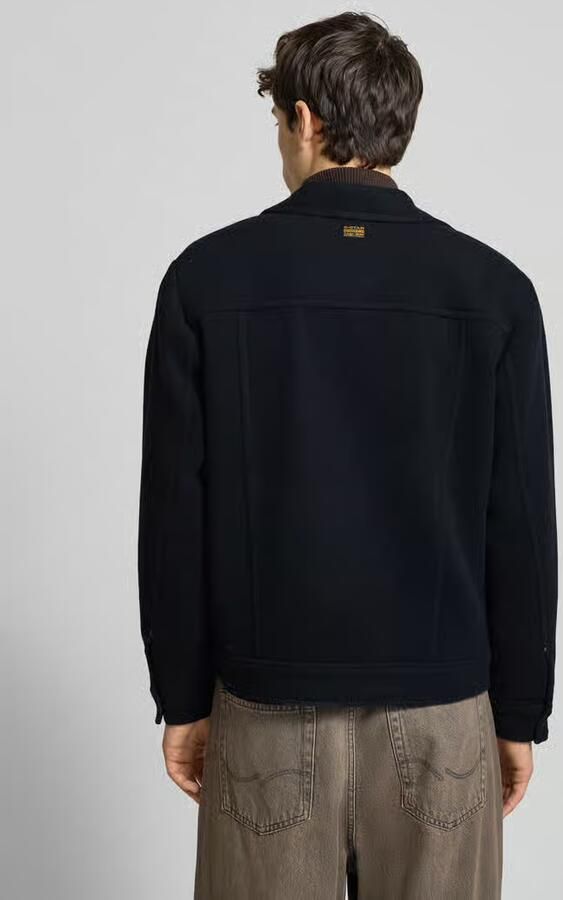 G-Star RAW Wool Trucker Jack Donkerblauw Heren - Foto 9