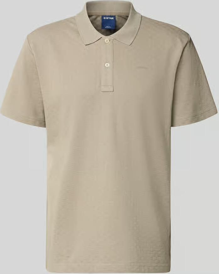 G-Star RAW Core Regular Jacquard Polo Beige Heren - Foto 6
