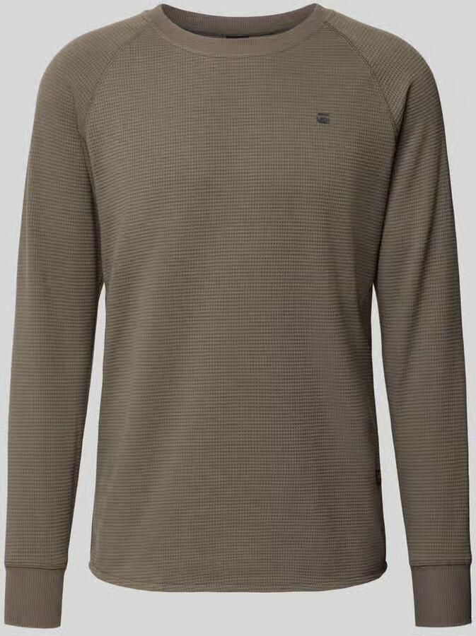 G-Star Raw Regular fit shirt met lange mouwen in gebreide look model 'Jirgi'