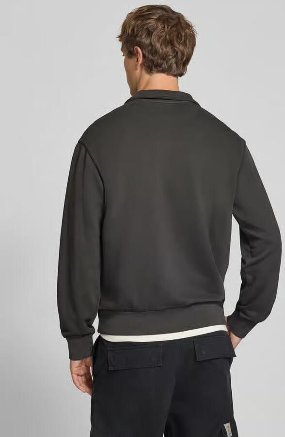 G-STAR RAW Heren Truien & Vesten Unit Washed Half Zip Sw L\s Donkergrijs - Foto 8