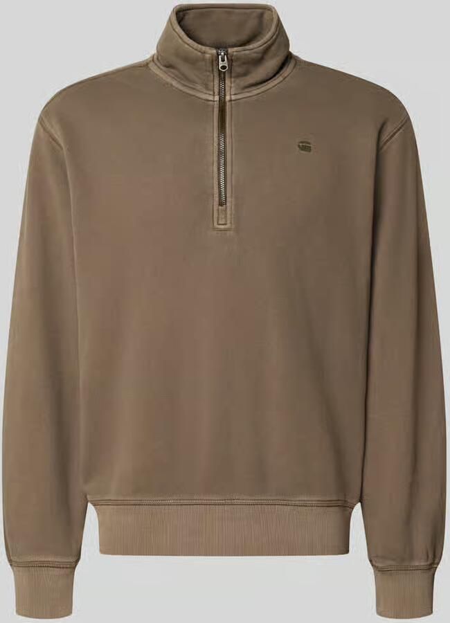G-STAR RAW Heren Truien & Vesten Unit Washed Half Zip Sw L\s Taupe - Foto 6