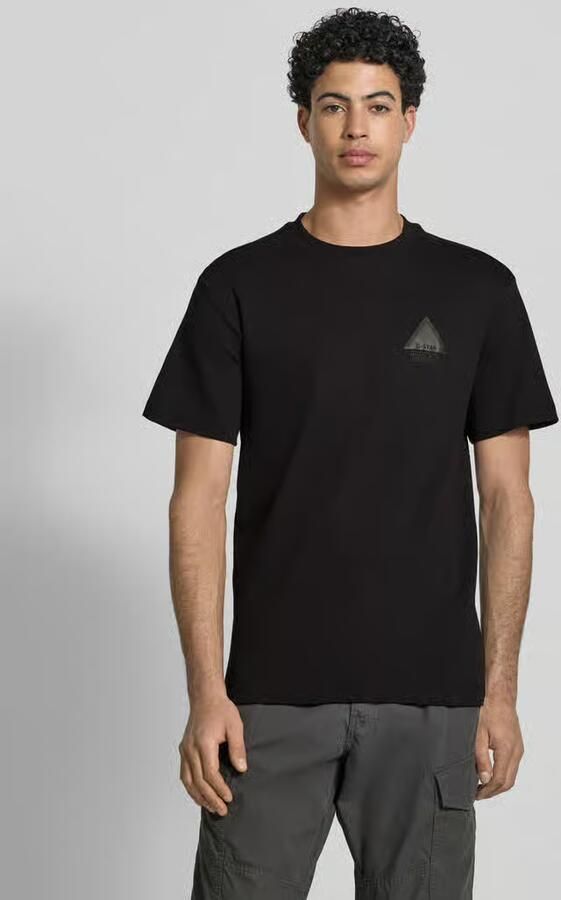 G-STAR RAW Heren Polo's & T-shirts Small Logo R T Zwart - Foto 8