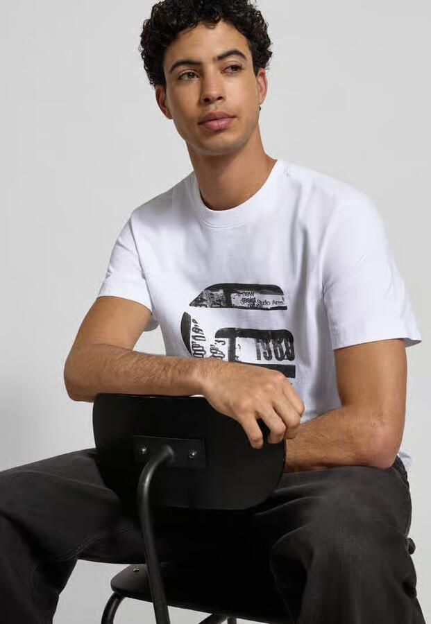 G-Star Raw Regular fit T-shirt met logoprint model 'icon' - Foto 2