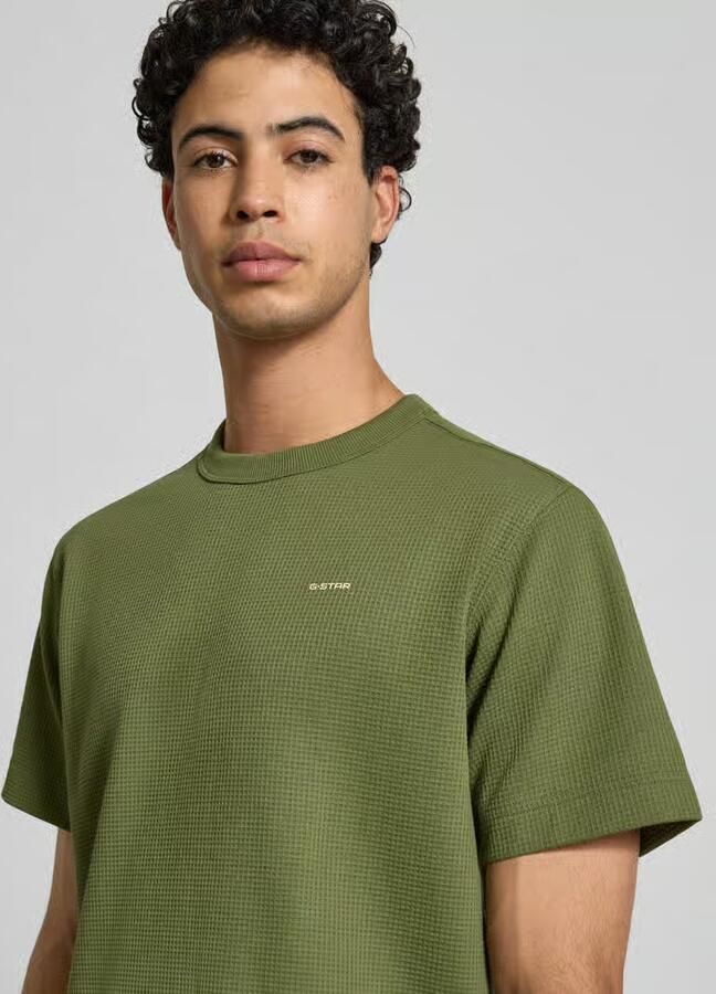 G-Star Raw Regular fit T-shirt met structuurpatroon - Foto 2