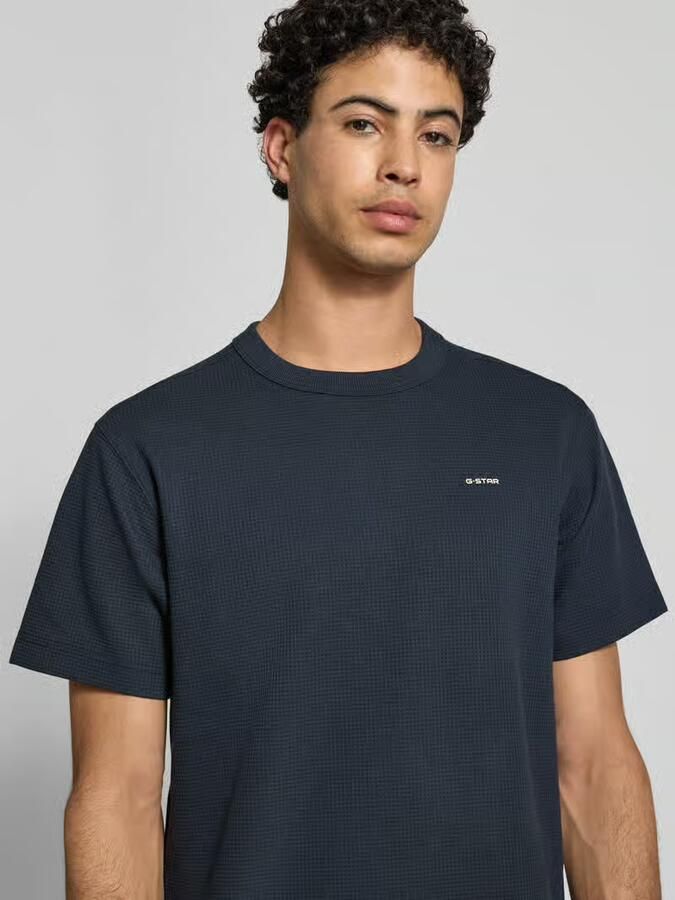 G-Star Raw Regular fit T-shirt met structuurpatroon - Foto 2
