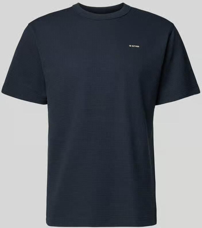 G-Star Raw Regular fit T-shirt met structuurpatroon