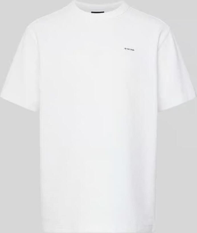 G-Star Raw Regular fit T-shirt met structuurpatroon