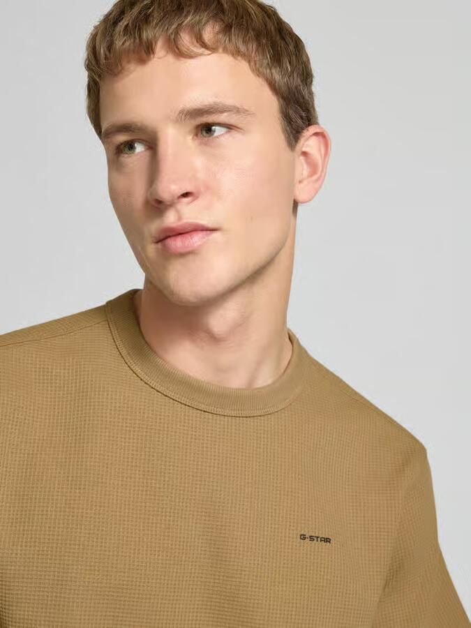 G-Star Raw Regular fit T-shirt met structuurpatroon - Foto 2