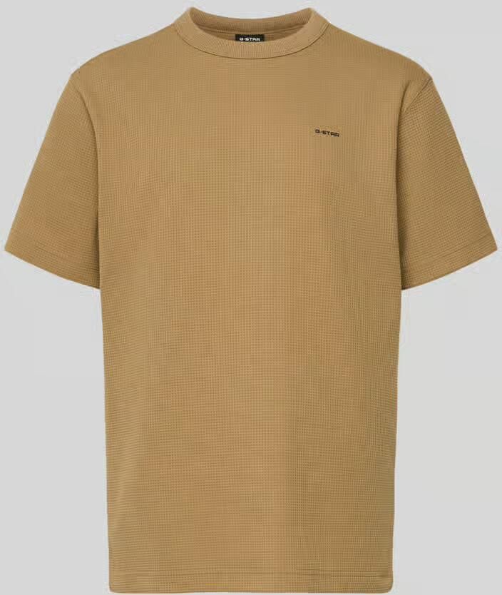 G-Star Raw Regular fit T-shirt met structuurpatroon