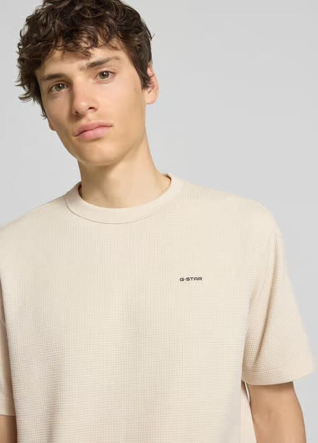 G-Star RAW True Regular Structured T-Shirt Wit Heren - Foto 2