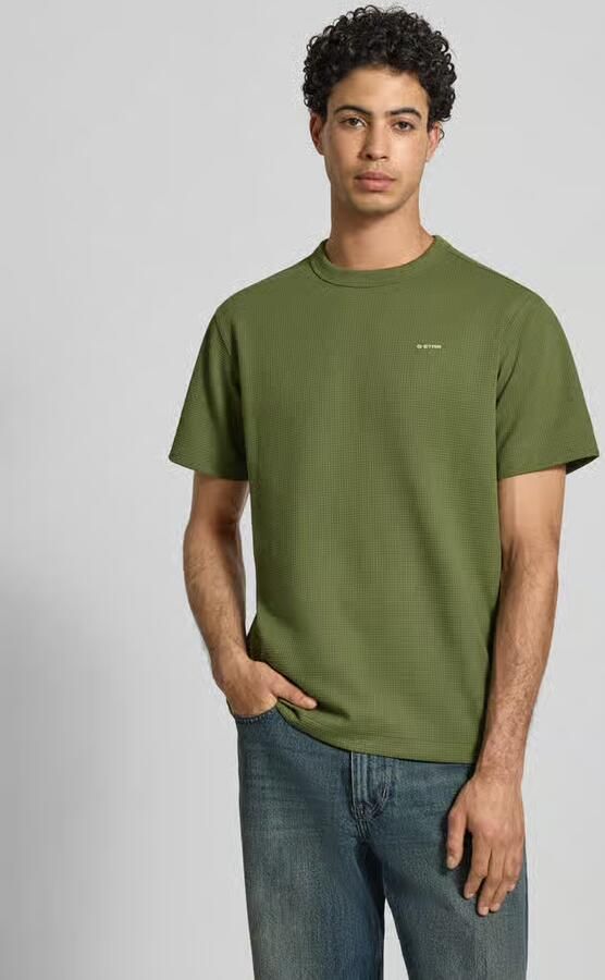G-STAR RAW Heren Polo's & T-shirts True Regular Structured R T Olijf - Foto 12
