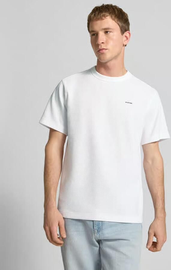 G-Star RAW True Regular Structured T-Shirt Wit Heren - Foto 11