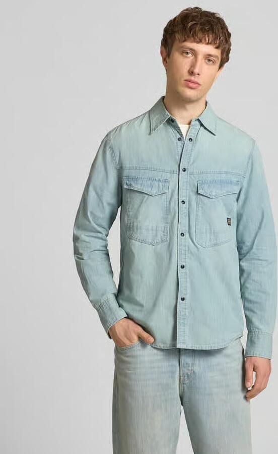 G-Star Raw regular fit vrijetijdsoverhemd met borstzakken model 'dakota' - Foto 8
