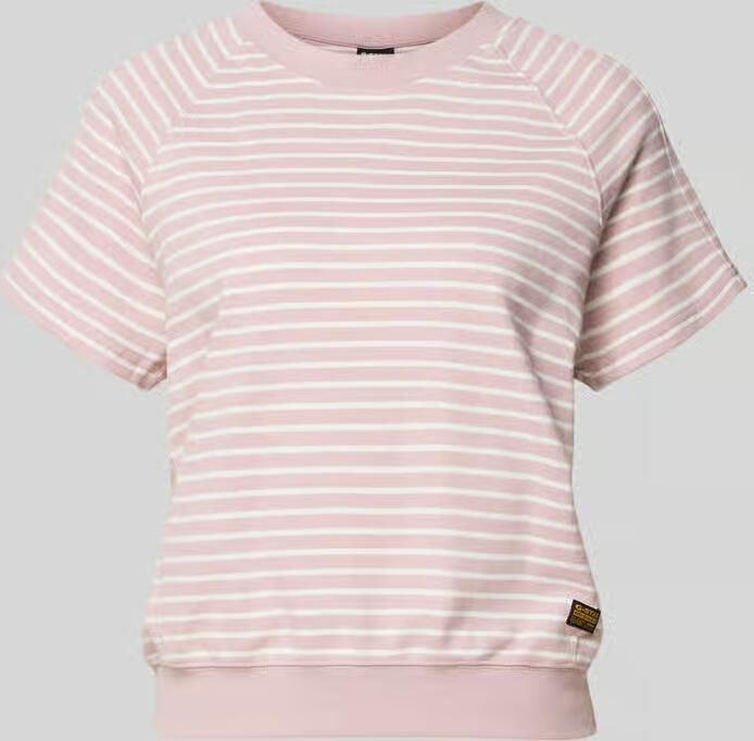 G-Star Raw Relaxed fit T-shirt van katoenmix met labelpatch