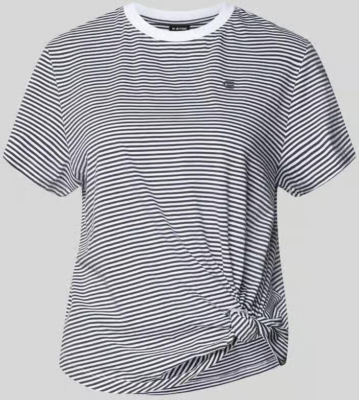 G-Star Raw relaxed fit T-shirt van puur katoen met geknoopte zoom - Foto 5