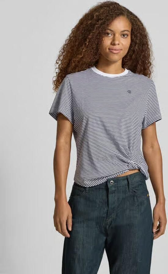 G-Star Raw relaxed fit T-shirt van puur katoen met geknoopte zoom - Foto 11