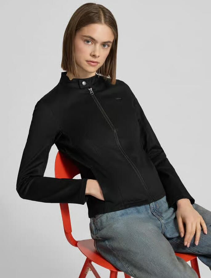 G-Star Raw Slim fit bikerjack met labeldetail model 'Lynn' - Foto 5