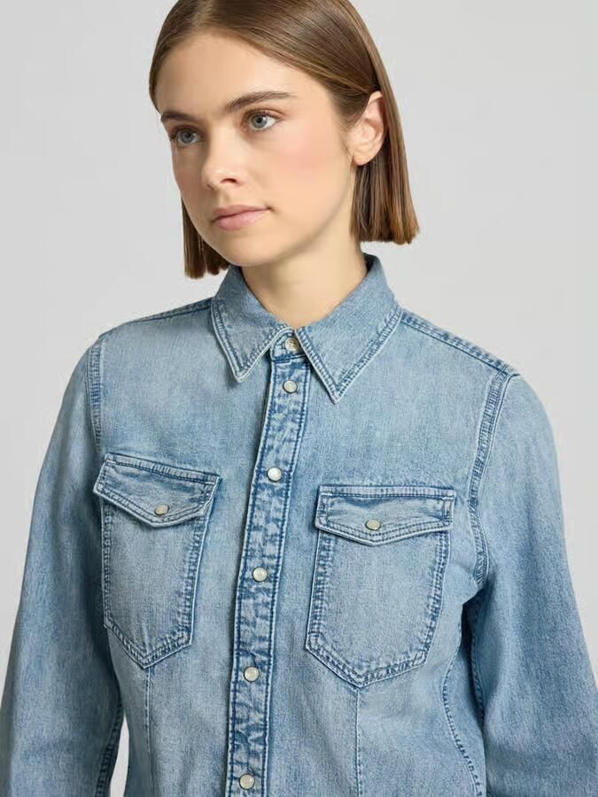 G-Star Raw Slim fit jeansblouse met borstzakken - Foto 2