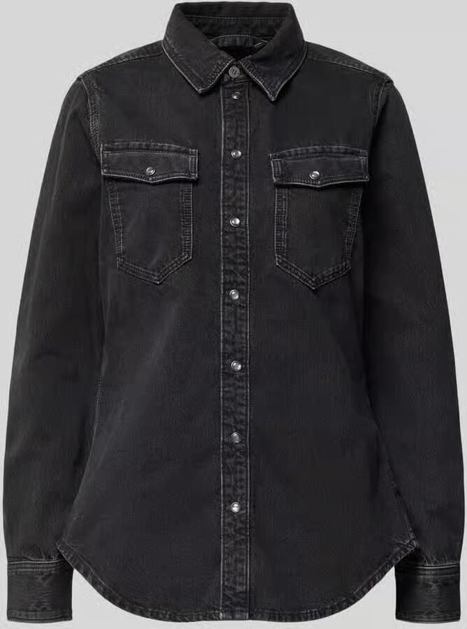 G-Star Raw Slim fit jeansblouse met borstzakken