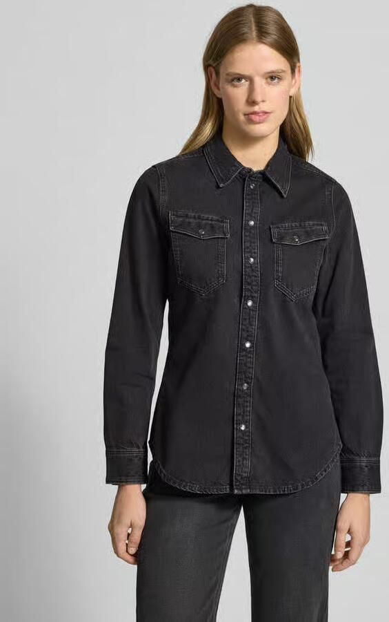G-Star Raw Slim fit jeansblouse met borstzakken - Foto 5