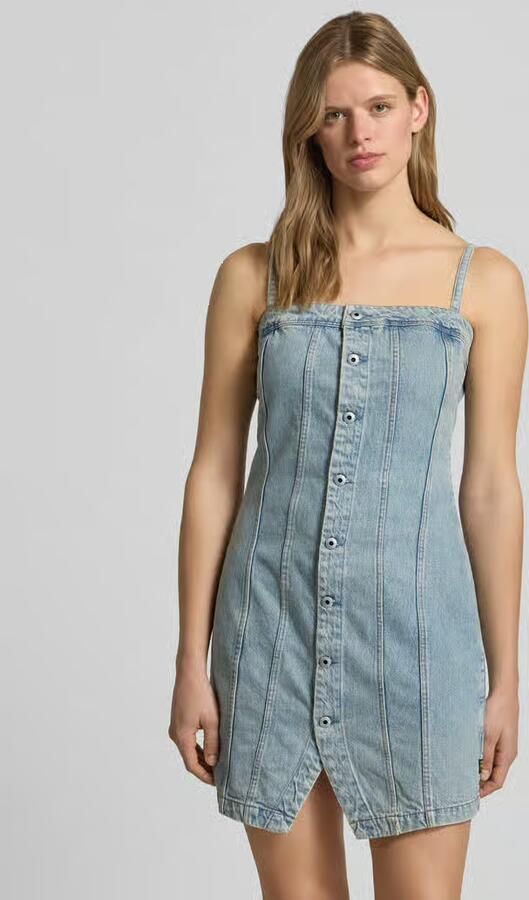 G-Star RAW Kick Bustier Jurk Lichtblauw Dames - Foto 7