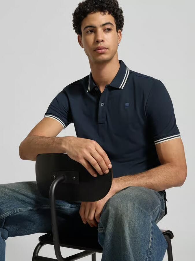 G-Star Raw Slim fit poloshirt met gestikt logo model 'Dunda' - Foto 2