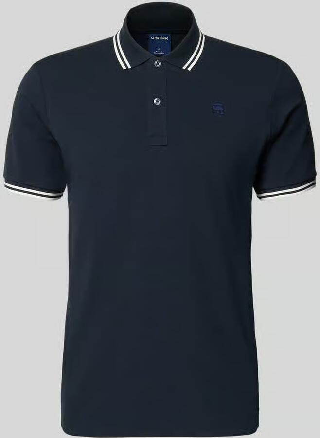 G-Star Raw Slim fit poloshirt met gestikt logo model 'Dunda'