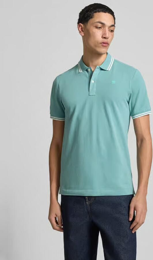 G-Star Raw Slim fit poloshirt met gestikt logo model 'Dunda' - Foto 3