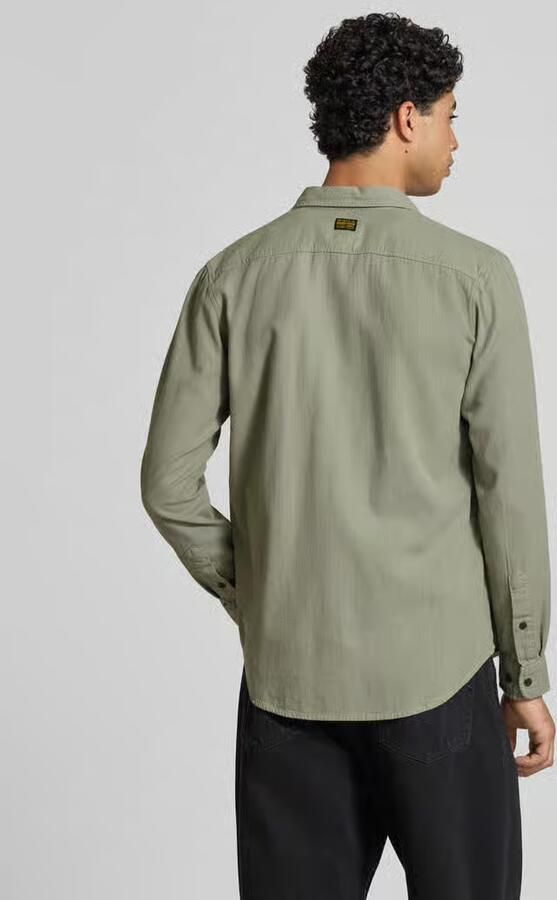 G-Star Raw slim fit vrijetijdsoverhemd met labelpatch model 'Marine' - Foto 10
