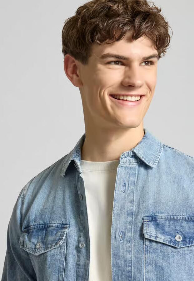 G-Star Raw Slim fit vrijetijdsoverhemd van puur katoen model 'Marine' - Foto 7