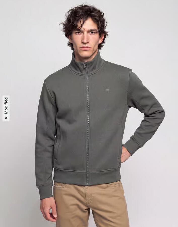 G-Star RAW Sweatvest met logoborduursel op borsthoogte - Foto 7