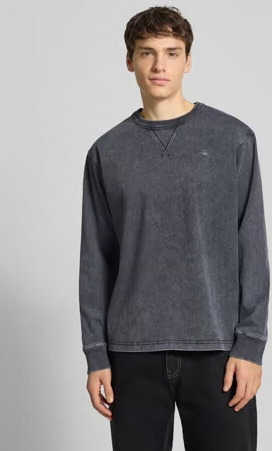 G-Star Raw Sweatshirt met geribde boorden - Foto 4