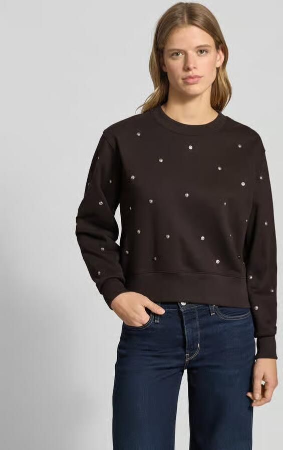 G-Star RAW Heritage Hardware Loose Sweater Bruin Dames - Foto 6