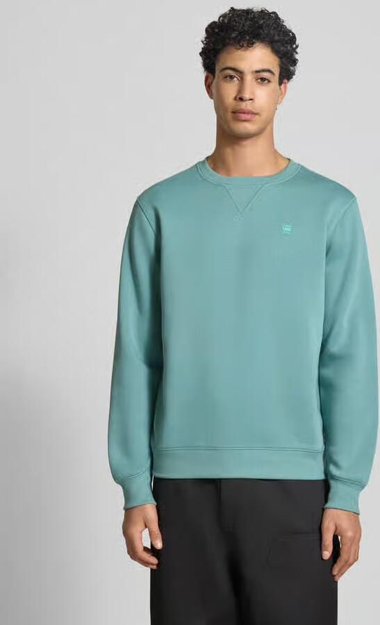 G-Star RAW Premium Core Longsleeve Sweater Midden blauw Heren - Foto 11