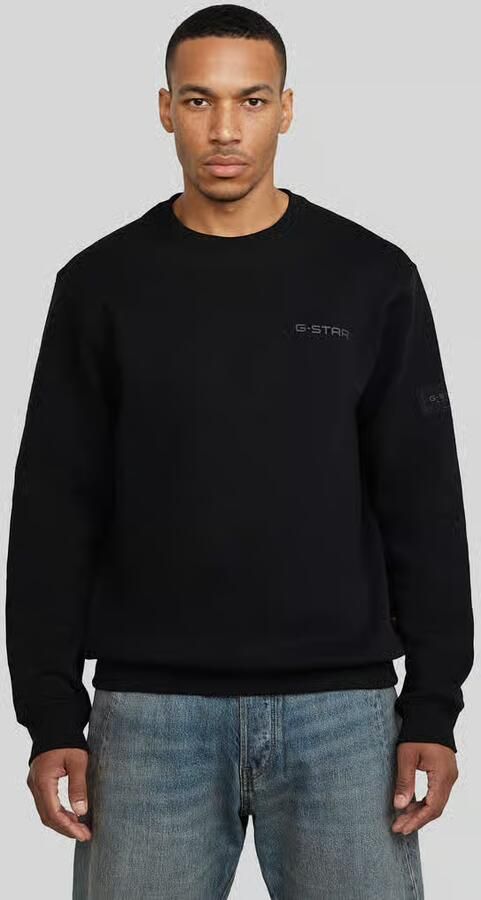 G-Star Raw Regular Fit sweatshirt met ton-sur-ton logodetails - Foto 2