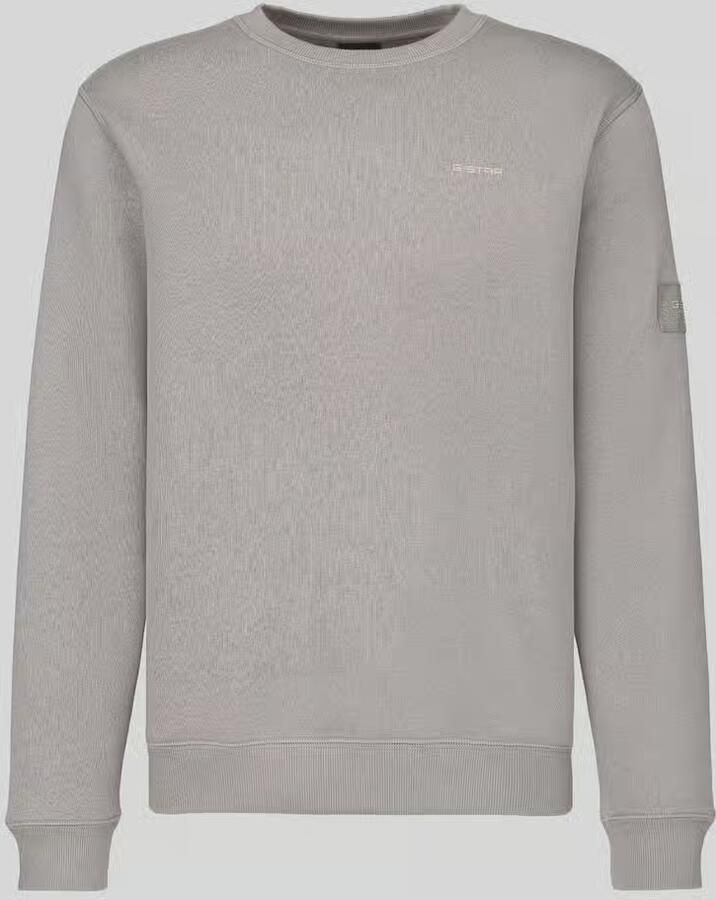 G-Star Raw Sweatshirt met ton-sur-ton logodetails