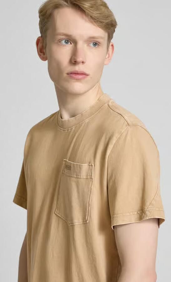 G-Star RAW Washed Pocket T-Shirt Beige Heren - Foto 8