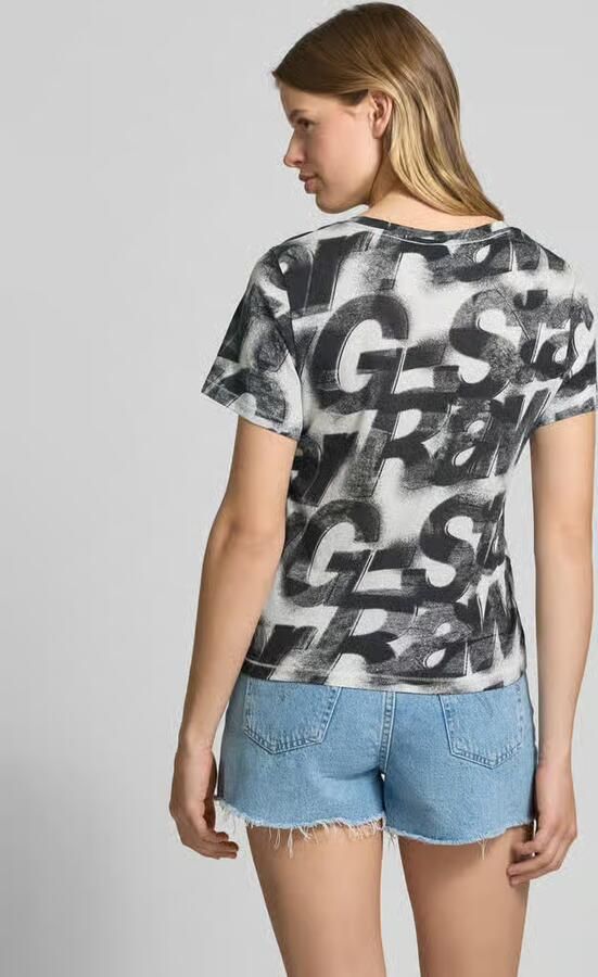 G-Star RAW T-shirt Sprayed Letters met all-over print - Foto 10