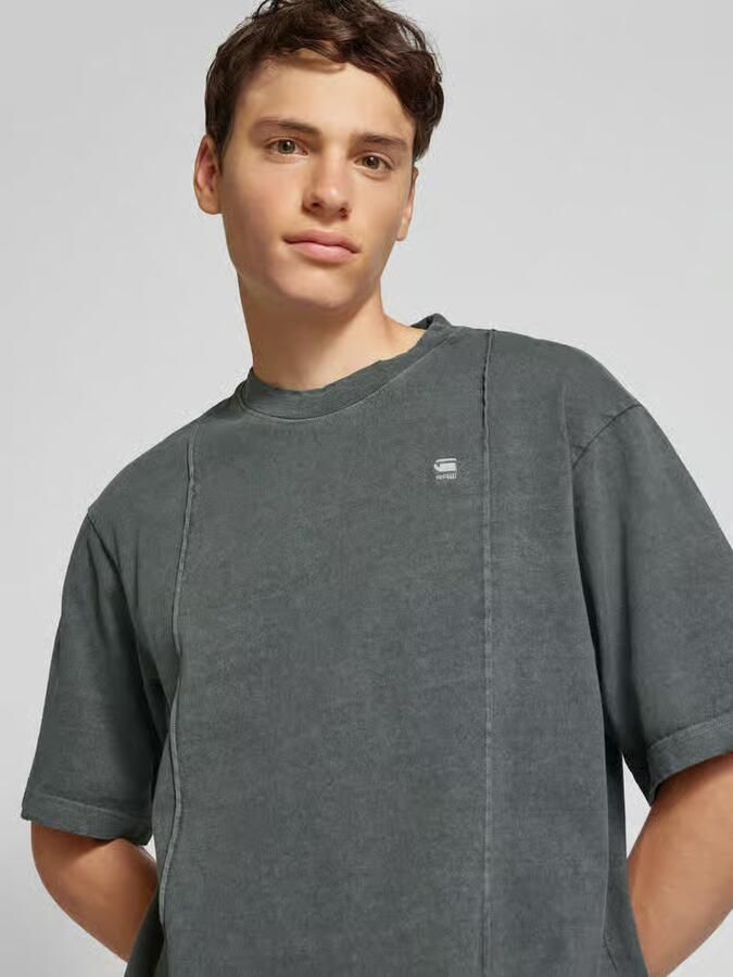 G-Star RAW Overdyed Destroyed Boxy T-Shirt Grijs Heren